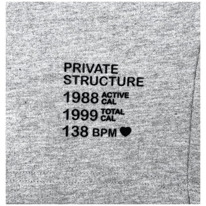 Private Structure กางเกงขาสั้นออกกำลังกาย  Sweat Shorts – Melange Grey [4697] / นายแบบเอว 30" Size M