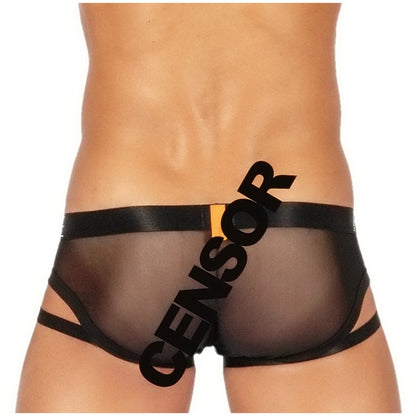 Private Structure กางเกงชั้นในชาย รุ่น Alpha Low Waist Garter Mini - Shades of Black [4419]