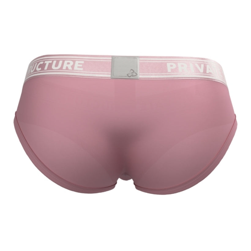 Private Structure กางเกงชั้นในชาย รุ่น Viscose From Bamboo Mid Waist Brief - Smoke Red [4378]
