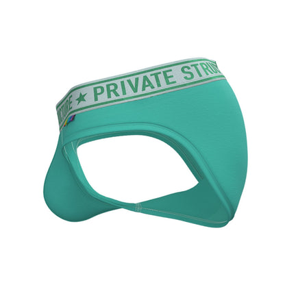 Private Structure กางเกงชั้นในชาย รุ่น PRD Mid Waist Mini Brief - Jellybean Green [4385]