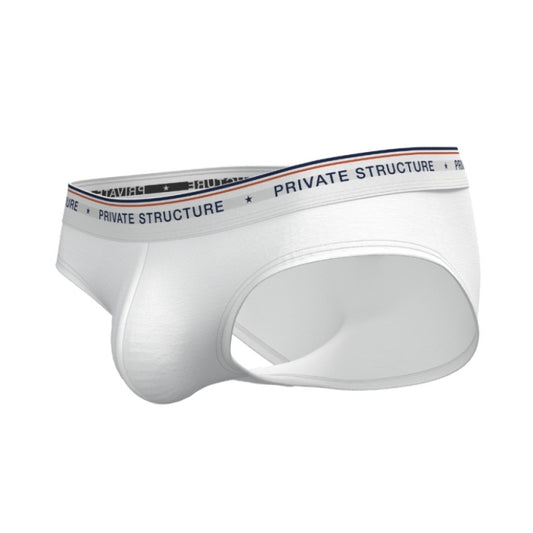 Private Structure กางเกงชั้นในชาย รุ่น CHUMM! Mid Waist Brief - Zephyr White [4630]