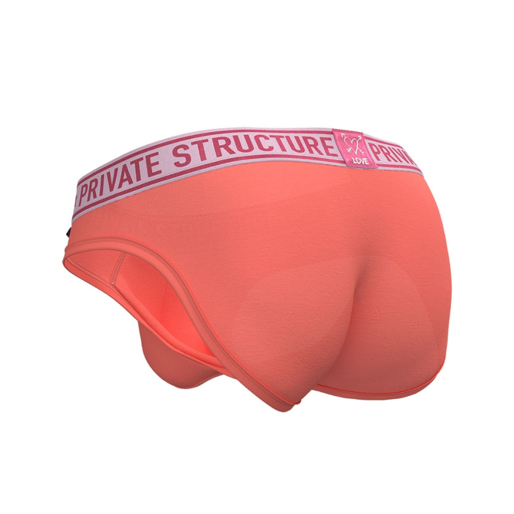 Private Structure กางเกงชั้นในชาย รุ่น  PRD Mid Waist Mini Brief - Dahlia Red [4385]