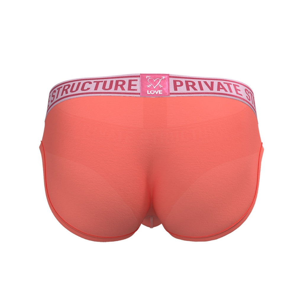 Private Structure กางเกงชั้นในชาย รุ่น  PRD Mid Waist Mini Brief - Dahlia Red [4385]