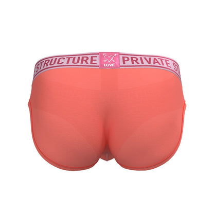 Private Structure กางเกงชั้นในชาย รุ่น  PRD Mid Waist Mini Brief - Dahlia Red [4385]