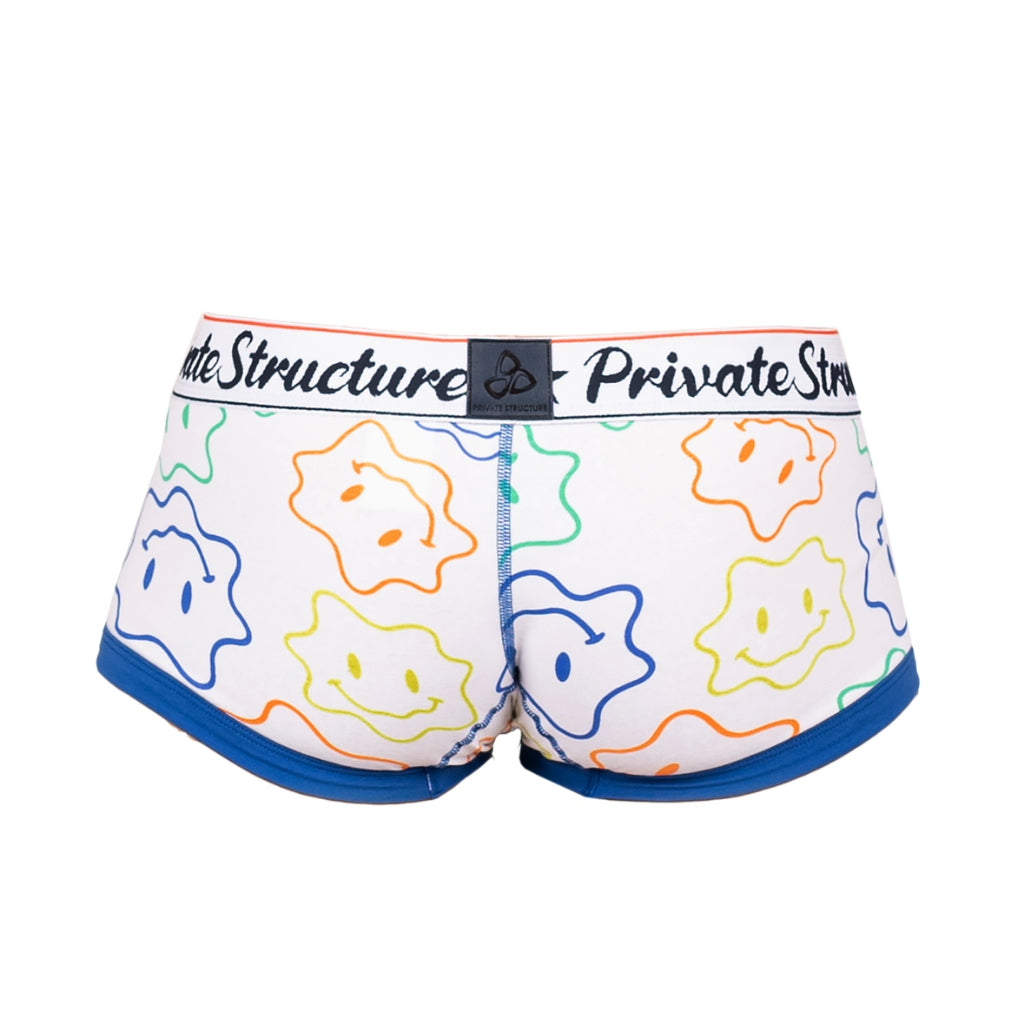 Private Structure กางเกงชั้นในชาย รุ่น Classic Motif Trunk - Distortion Smiley White [4591]