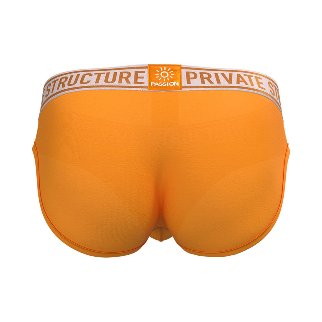 Private Structure กางเกงชั้นในชาย รุ่น PRD Mid Waist Mini Brief - Tangerine Orange [4385]