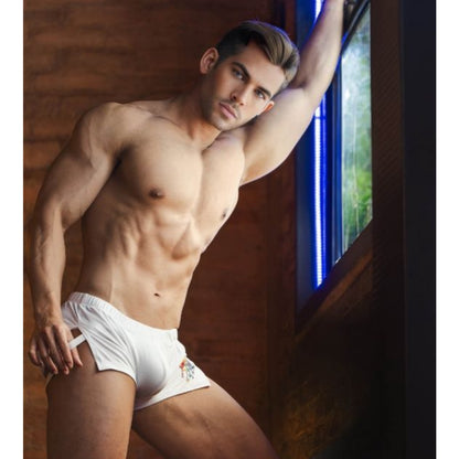 Private Structure กางเกงชั้นในชาย รุ่น Load My Mouth High Split Boxer (with Jockstrap) - Black [4413]
