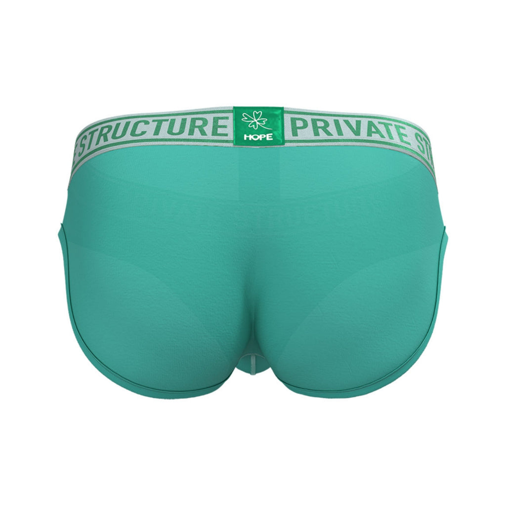 Private Structure กางเกงชั้นในชาย รุ่น PRD Mid Waist Mini Brief - Jellybean Green [4385]