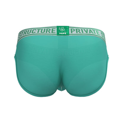 Private Structure กางเกงชั้นในชาย รุ่น PRD Mid Waist Mini Brief - Jellybean Green [4385]