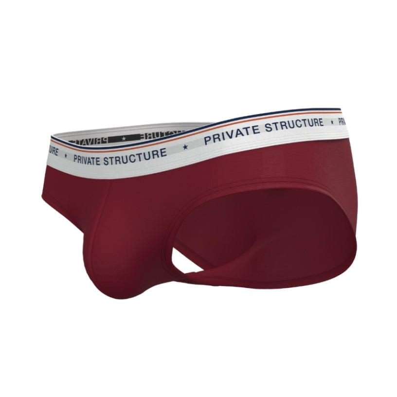 Private Structure กางเกงชั้นในชาย รุ่น CHUMM! Mid Waist Brief - Inferno Red [4630]
