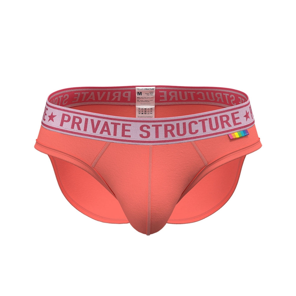 Private Structure กางเกงชั้นในชาย รุ่น  PRD Mid Waist Mini Brief - Dahlia Red [4385]