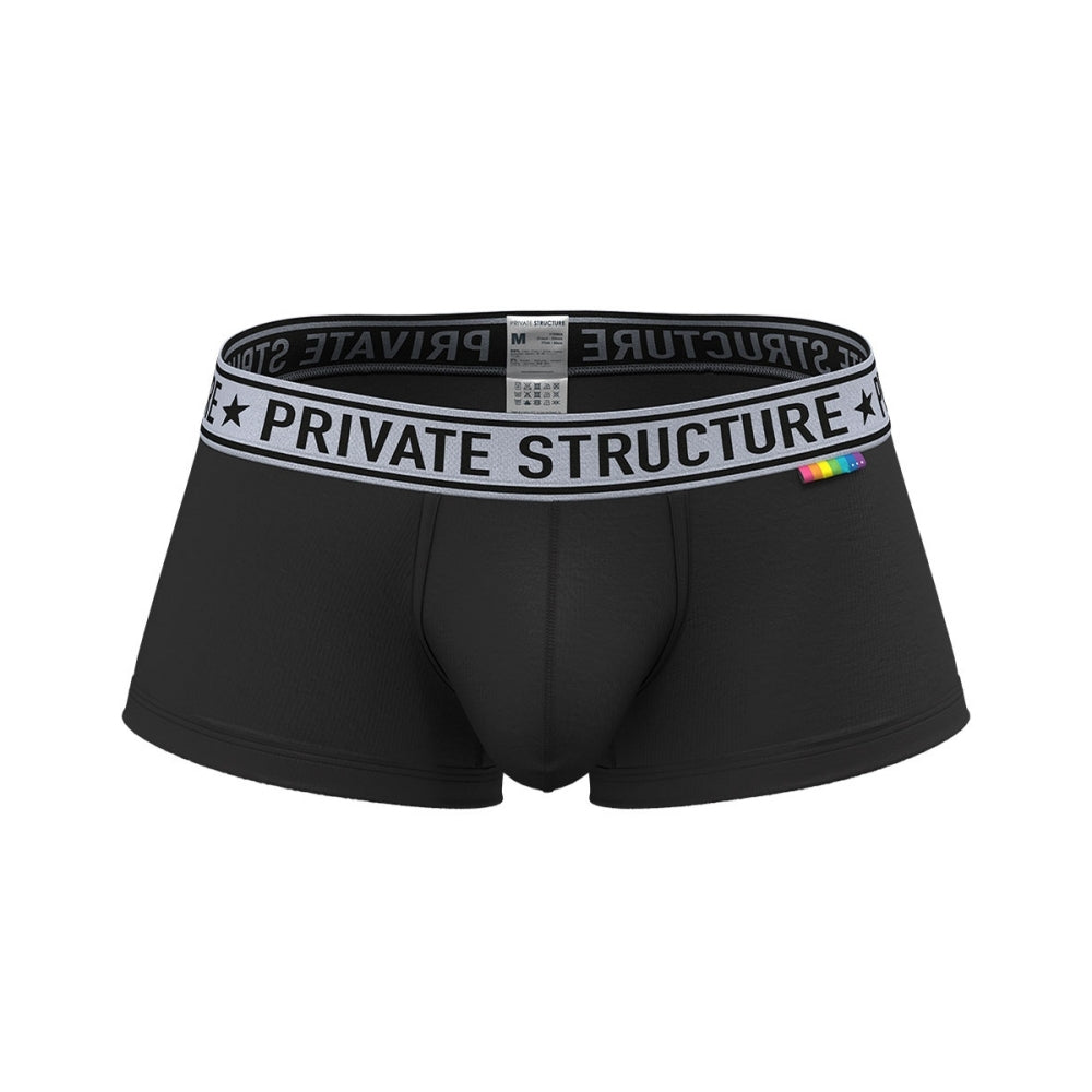 Private Structure กางเกงชั้นในชาย รุ่น PRD Mid Waist Trunk - Phantom Black [4386]