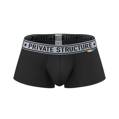 Private Structure กางเกงชั้นในชาย รุ่น PRD Mid Waist Trunk - Phantom Black [4386]