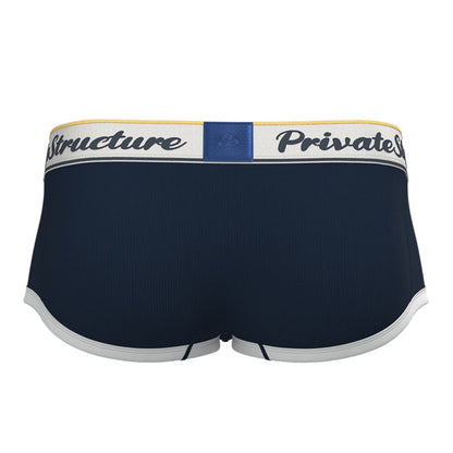 Private Structure กางเกงชั้นในชาย รุ่น  Classic Mid Waist Trunk - Ombre Navy Blue [4530]