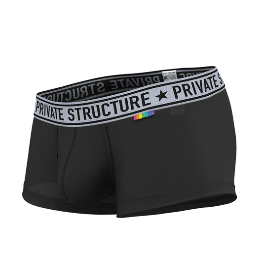 Private Structure กางเกงชั้นในชาย รุ่น PRD Mid Waist Trunk - Phantom Black [4386]