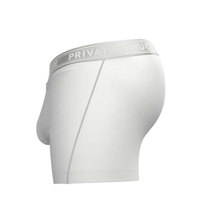 Private Structure กางเกงชั้นในชาย รุ่น Viscose From Bamboo Mid Waist Boxer Brief - Bright White [4380]
