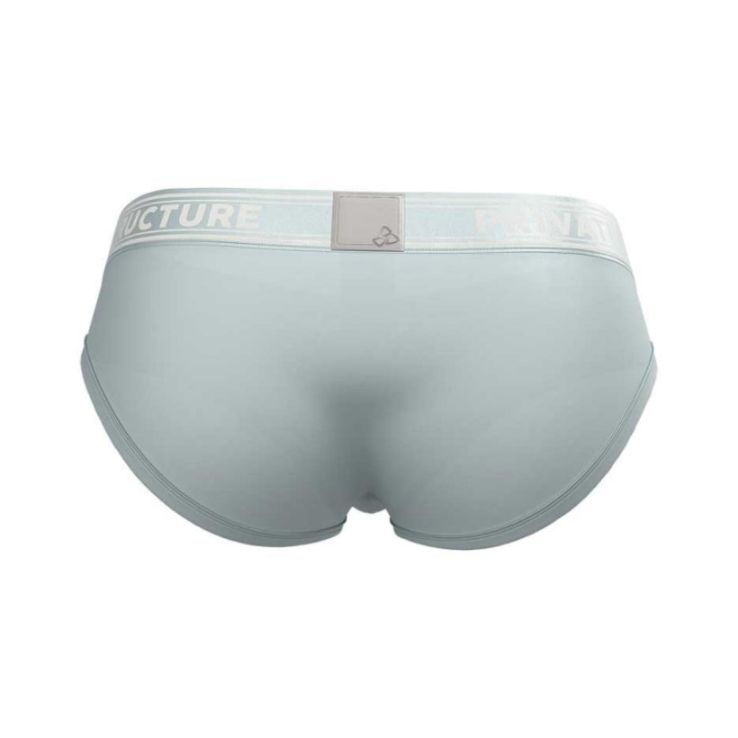 Private Structure กางเกงชั้นในชาย รุ่น Viscose From Bamboo Mid Waist Brief - Frost Blue [4378]