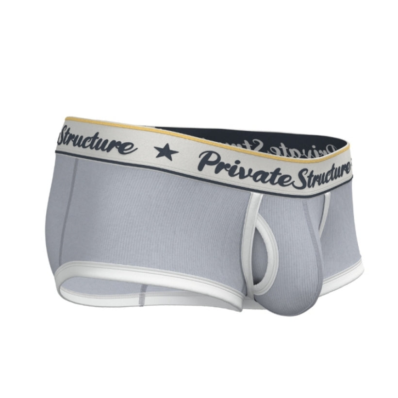 Private Structure กางเกงชั้นในชาย รุ่น Classic Mid Waist Trunk - Silvery Grey [4530]