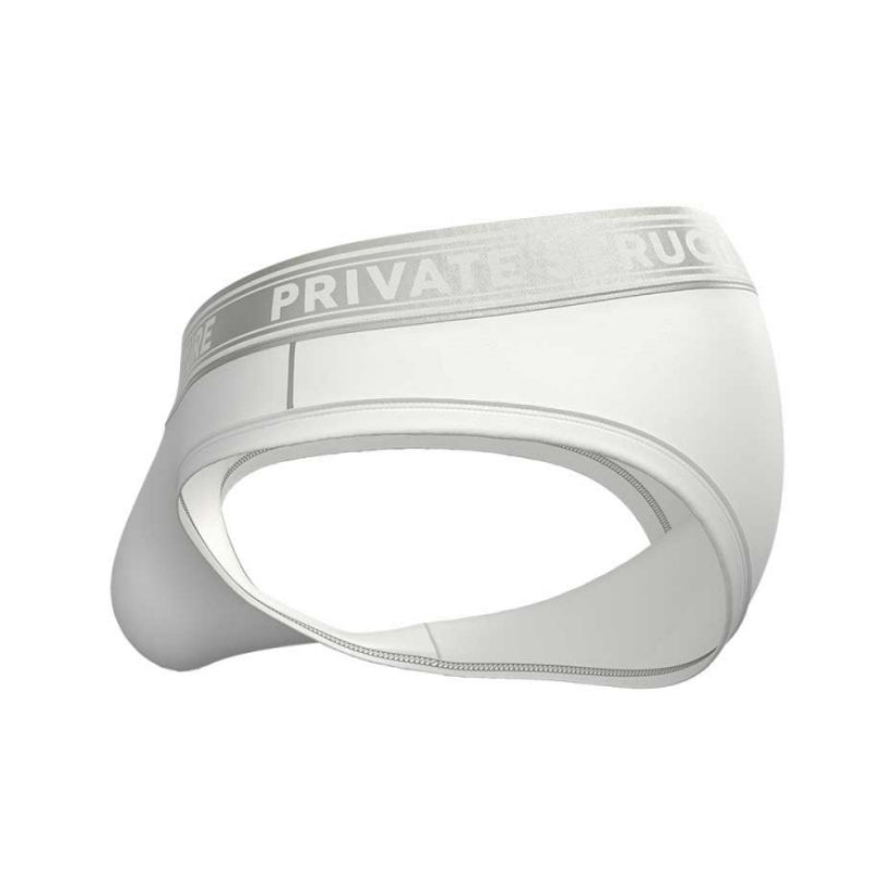 Private Structure กางเกงชั้นในชาย รุ่น Viscose From Bamboo Mid Waist Brief - Bright White [4378]