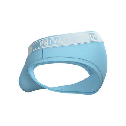 Private Structure กางเกงชั้นในชาย รุ่น Viscose From Bamboo Mid Waist Brief - Bright Cyan [4378]