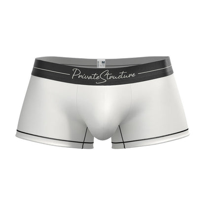 Private Structure กางเกงชั้นในชาย รุ่น Tencel Hipster - Black Mix Cotton White [4382]