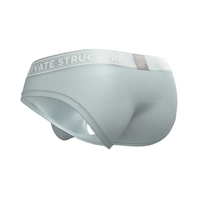 Private Structure กางเกงชั้นในชาย รุ่น Viscose From Bamboo Mid Waist Brief - Frost Blue [4378]