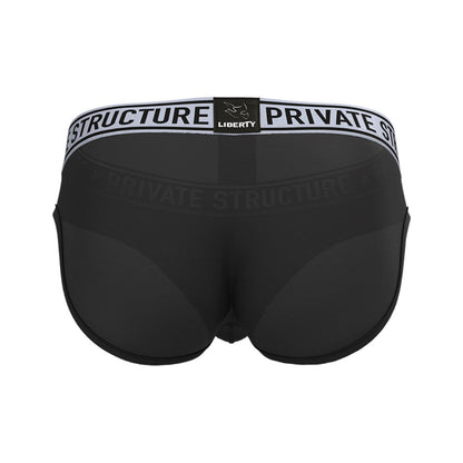 Private Structure กางเกงชั้นในชาย รุ่น PRD Mid Waist Mini Brief - Phantom Black [4385]