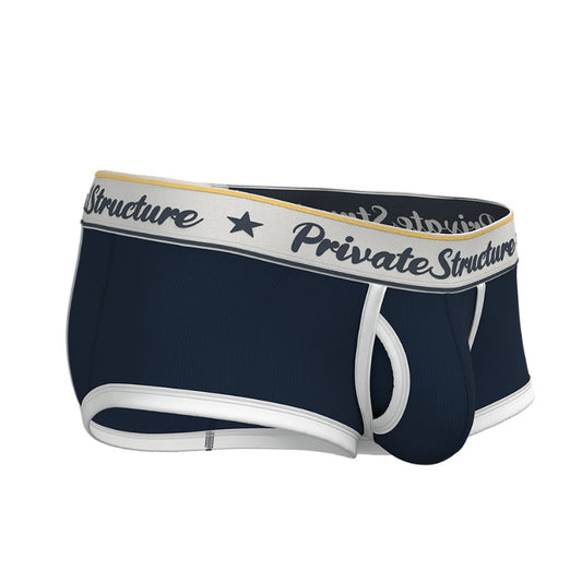 Private Structure กางเกงชั้นในชาย รุ่น  Classic Mid Waist Trunk - Ombre Navy Blue [4530]