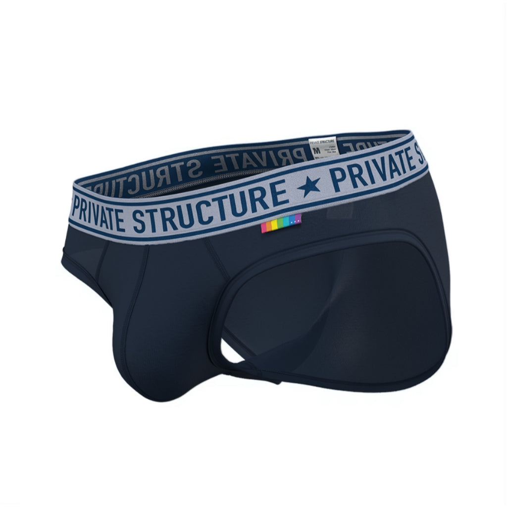 Private Structure กางเกงชั้นในชาย รุ่น PRD Mid Waist Mini Brief - Dark Navy [4385]