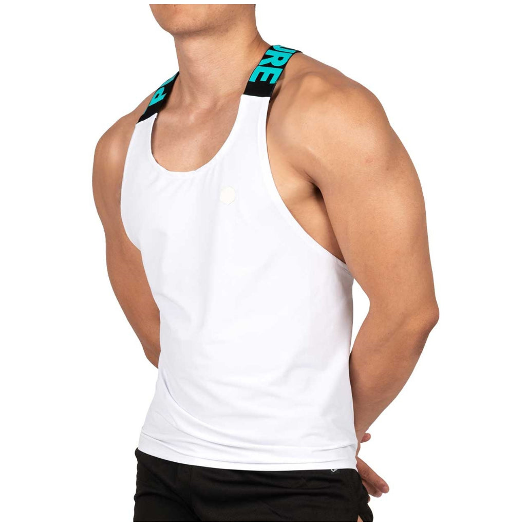 Private Structure เสื้อกล้ามออกกำลังกาย รุ่น Party Troop Tank – White [4557] / นายแบบอก 41" Size S/M