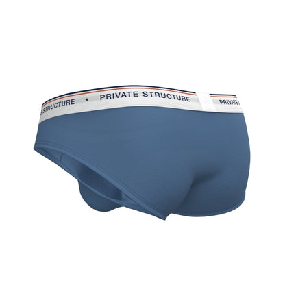 Private Structure กางเกงชั้นในชาย รุ่น CHUMM! Mid Waist Brief - Ocean Wave Blue [4630]