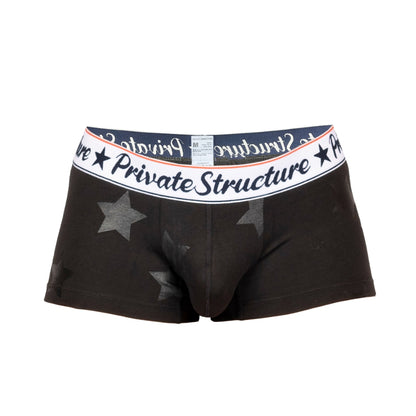 Private Structure กางเกงชั้นในชาย รุ่น  Classic Motif Trunk - Onyx Stars Black [4592]