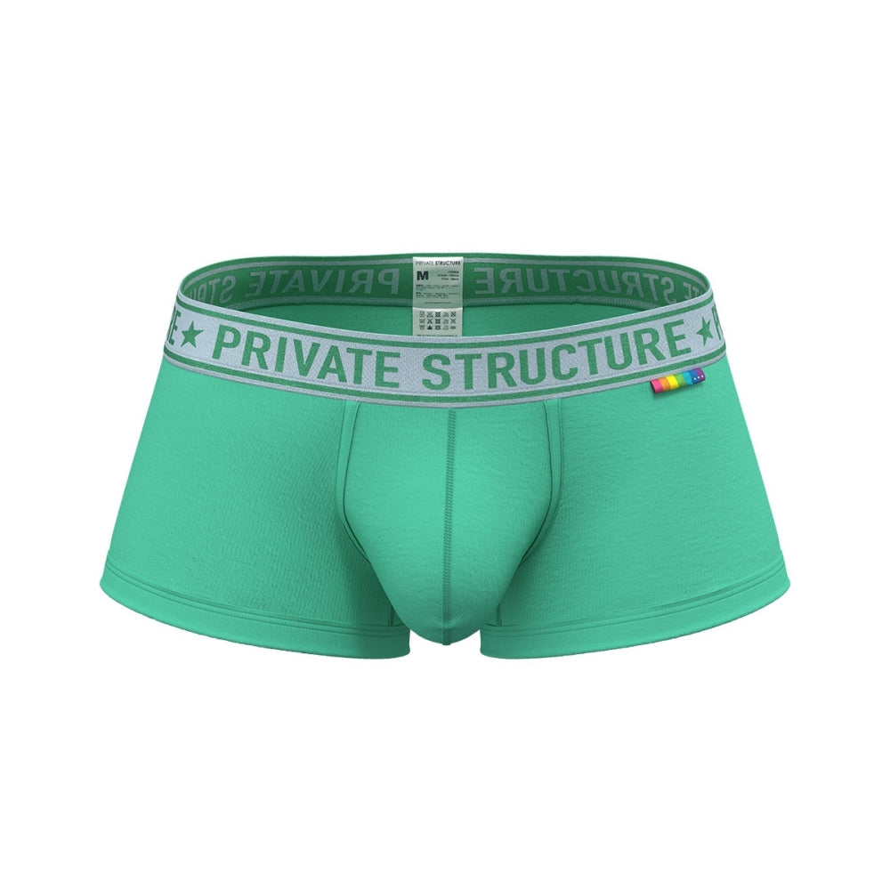 Private Structure กางเกงชั้นในชาย รุ่น PRD Mid Waist Trunk - Glacier Green [4386]