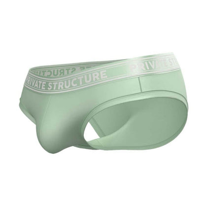 Private Structure กางเกงชั้นในชาย รุ่น Viscose From Bamboo Mid Waist Brief - Seacrest Green [4378]