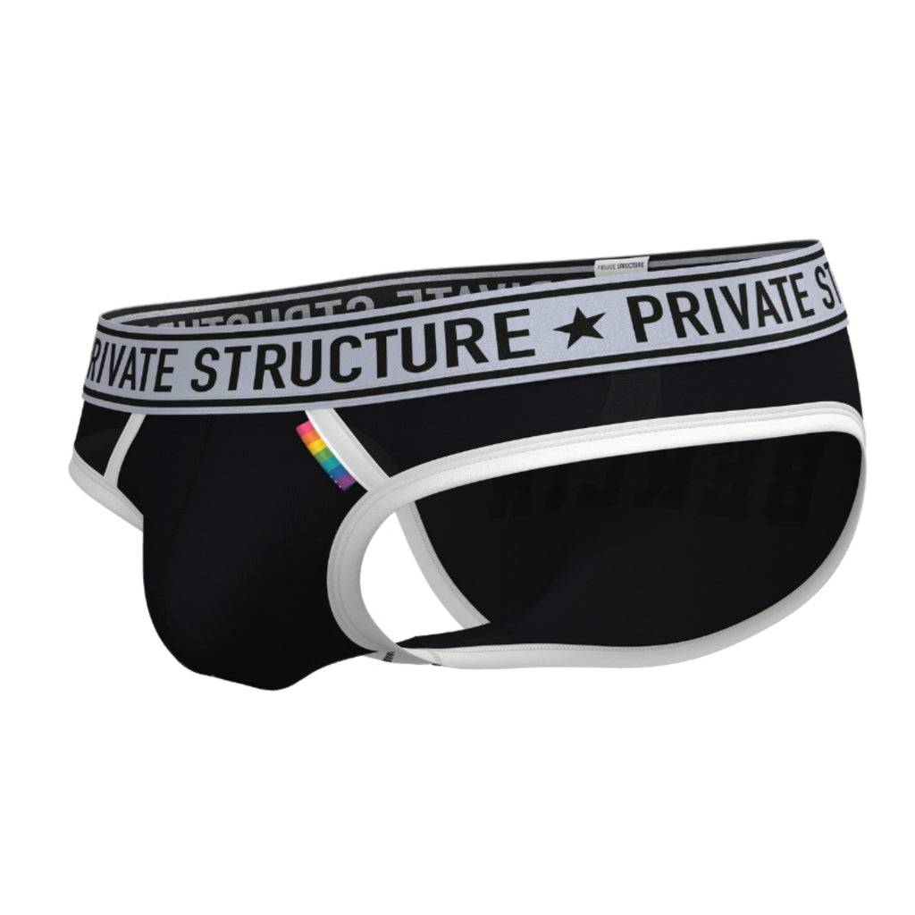 Private Structure กางเกงชั้นในชาย รุ่น PRD Limited Brief - Solid Black [4497]