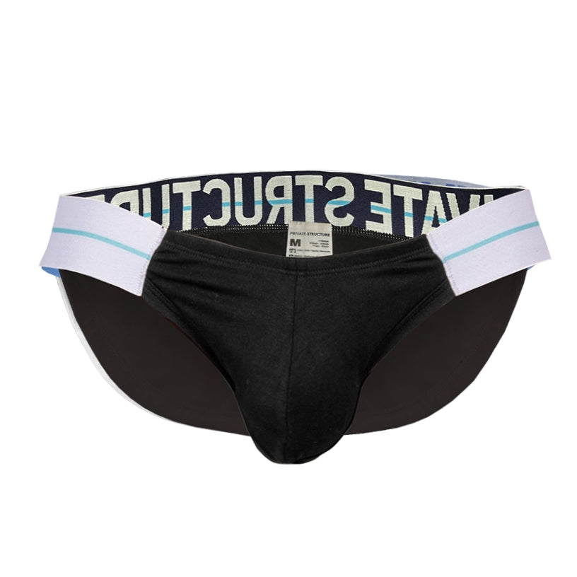 Private Structure กางเกงชั้นในชาย รุ่น MO-Lite Cutaway Brief - Aria Black [4571]