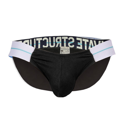 Private Structure กางเกงชั้นในชาย รุ่น MO-Lite Cutaway Brief - Aria Black [4571]
