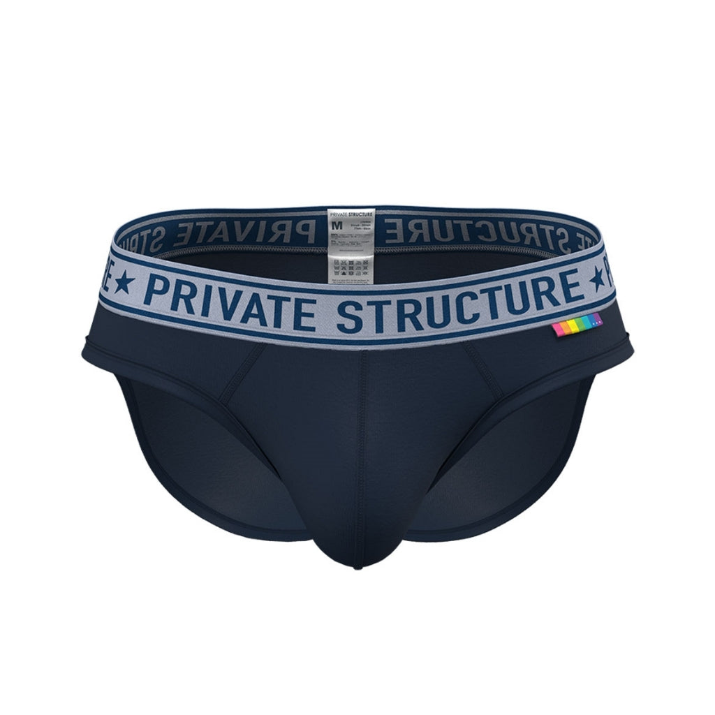 Private Structure กางเกงชั้นในชาย รุ่น PRD Mid Waist Mini Brief - Dark Navy [4385]