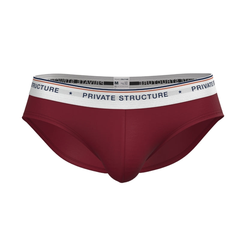 Private Structure กางเกงชั้นในชาย รุ่น CHUMM! Mid Waist Brief - Inferno Red [4630]