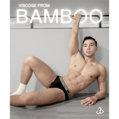 Private Structure กางเกงชั้นในชาย รุ่น Viscose From Bamboo Mid Waist Brief - Lt Melange [4378]
