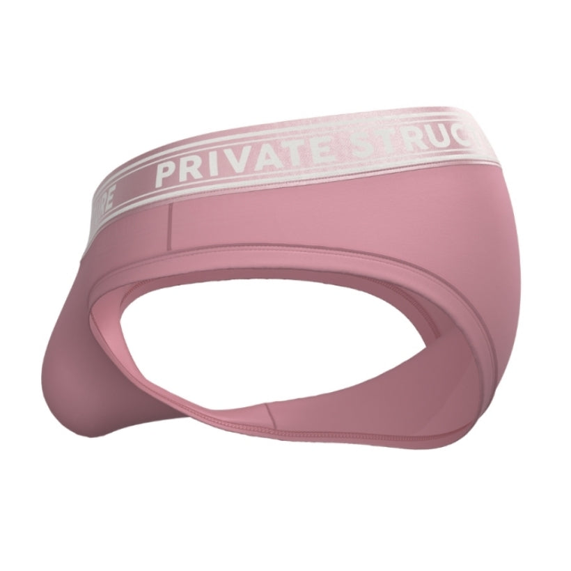 Private Structure กางเกงชั้นในชาย รุ่น Viscose From Bamboo Mid Waist Brief - Smoke Red [4378]