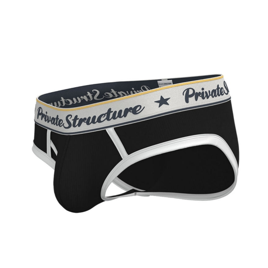 Private Structure กางเกงชั้นในชาย รุ่น Classic Mini Brief - Moonless Night Black [4529]