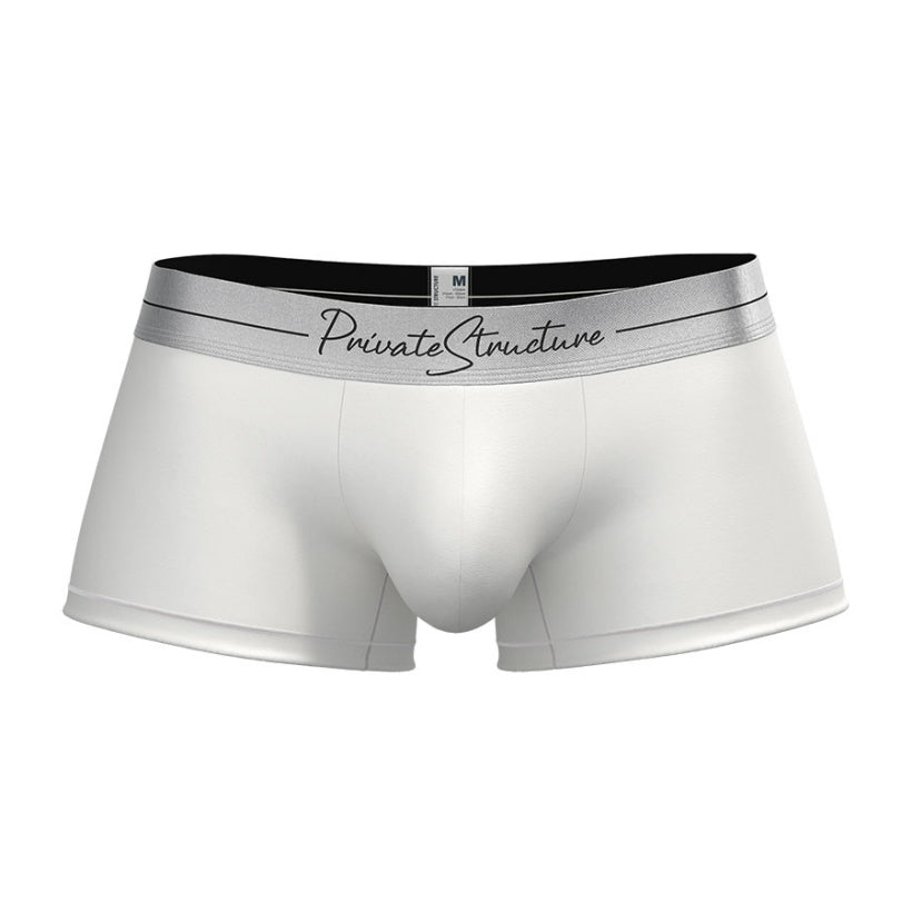 Private Structure กางเกงชั้นในชาย รุ่น Tencel Hipster - Cotton White [4382]