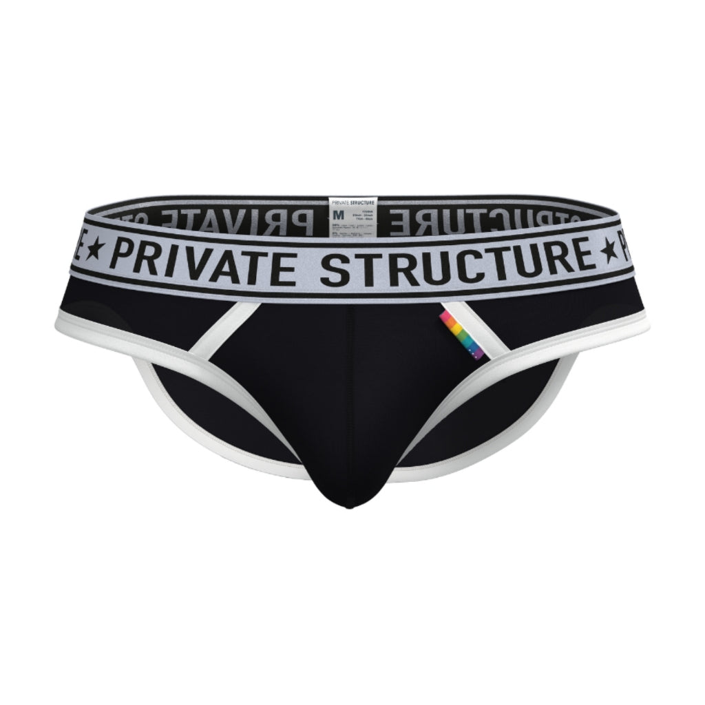 Private Structure กางเกงชั้นในชาย รุ่น PRD Limited Brief - Solid Black [4497]