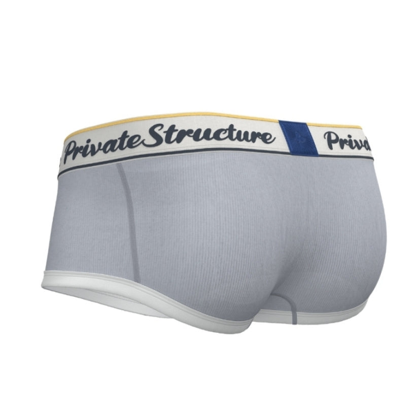 Private Structure กางเกงชั้นในชาย รุ่น Classic Mid Waist Trunk - Silvery Grey [4530]