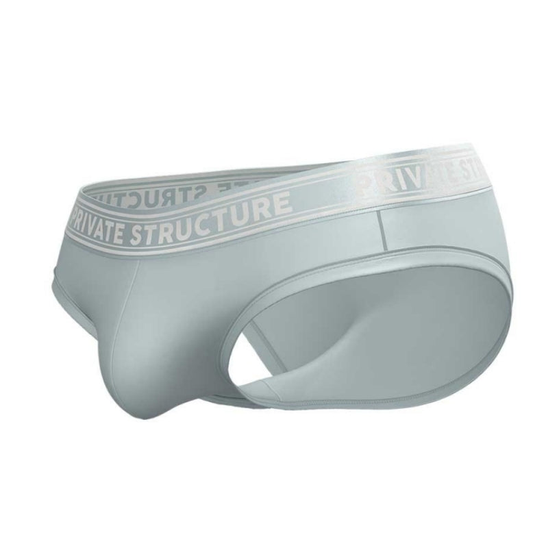 Private Structure กางเกงชั้นในชาย รุ่น Viscose From Bamboo Mid Waist Brief - Frost Blue [4378]