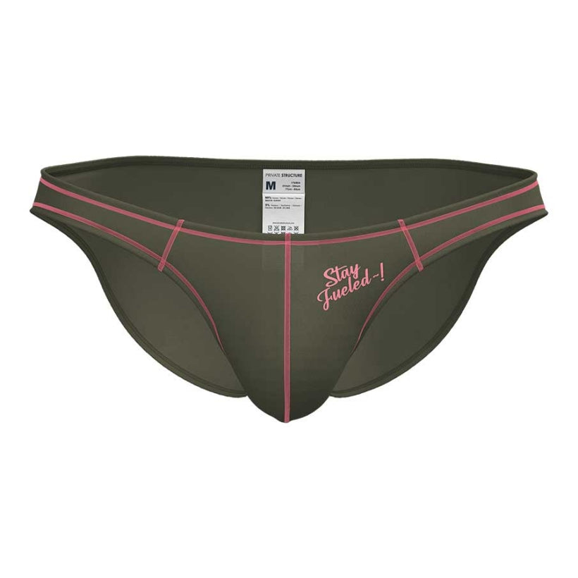 Private Structure กางเกงชั้นในชาย รุ่น PRD Eutopia Bikini Brief -Tempo Olive [4563]