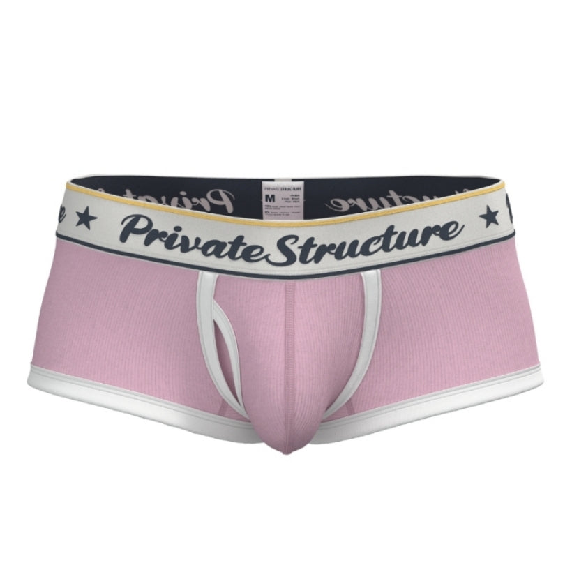 Private Structure กางเกงชั้นในชาย รุ่น Classic Mid Waist Trunk - Finch Pink [4530]