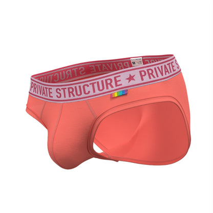 Private Structure กางเกงชั้นในชาย รุ่น  PRD Mid Waist Mini Brief - Dahlia Red [4385]