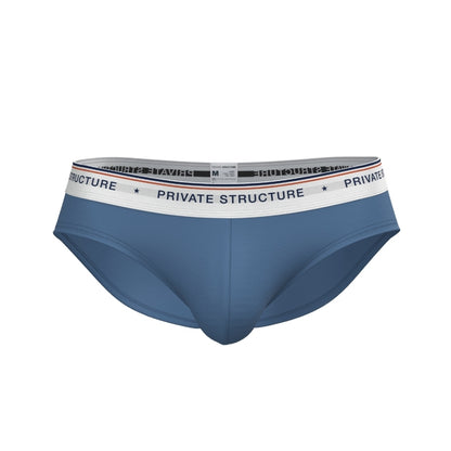 Private Structure กางเกงชั้นในชาย รุ่น CHUMM! Mid Waist Brief - Ocean Wave Blue [4630]